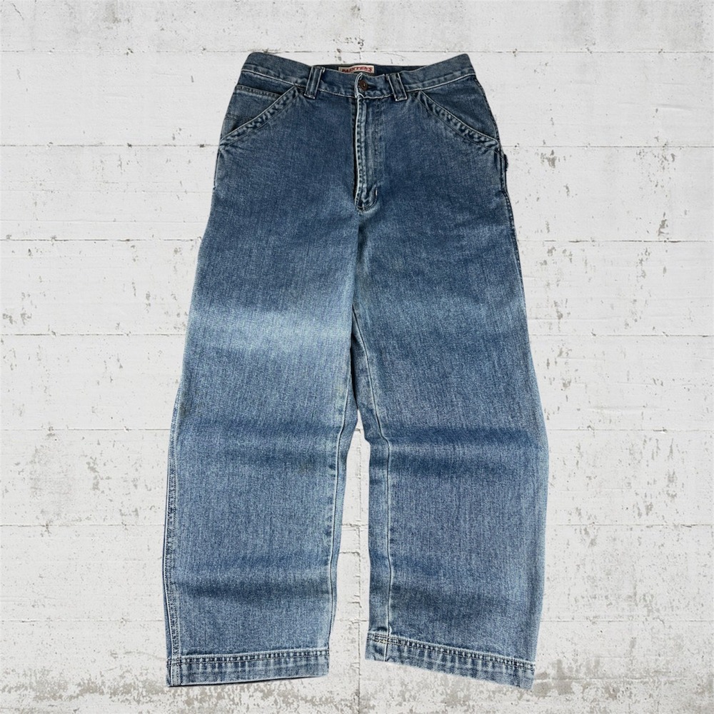 Y2K Old Navy Painter Jeans Mens 32x30 Blue Carpenter Workwear Wide Leg Baggy